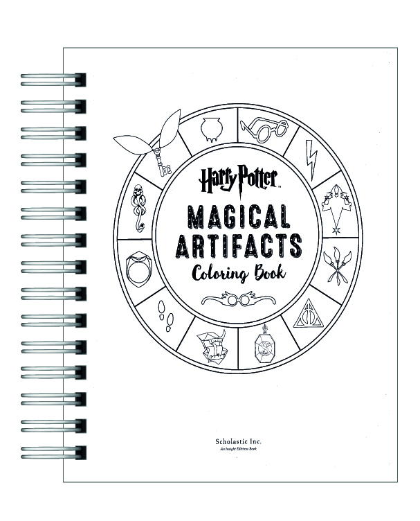 Libro para colorear Harry Potter y sus Artefactos Mágicos 2