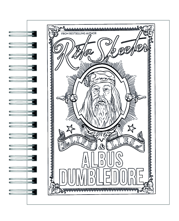 Libro para colorear Harry Potter y sus Artefactos Mágicos 5