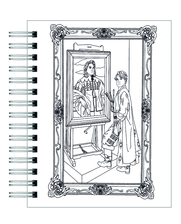 Libro para colorear Harry Potter y sus Artefactos Mágicos 6