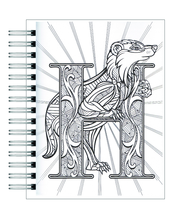 Libro para colorear Harry Potter El Orgullo De La Casa Hufflepuff 2