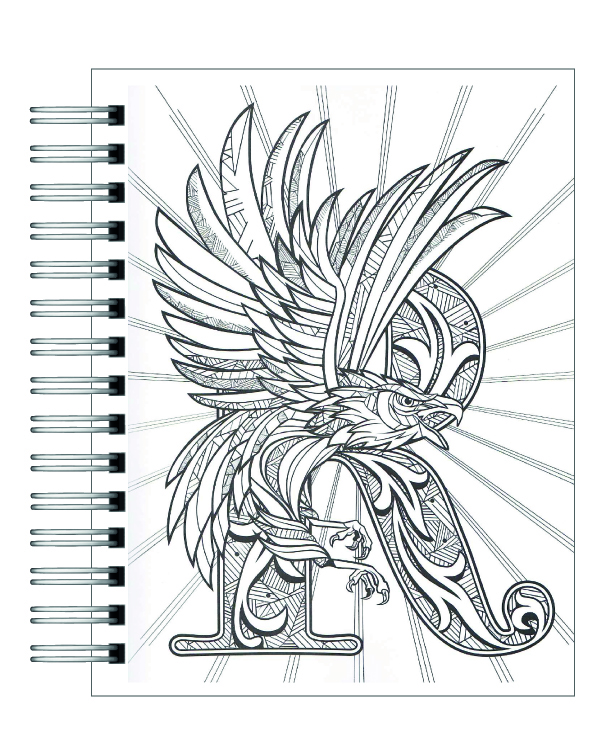 Libro para colorear Harry Potter Orgullo de la Casa Ravenclaw 2