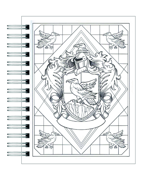 Libro para colorear Harry Potter Orgullo de la Casa Ravenclaw 4