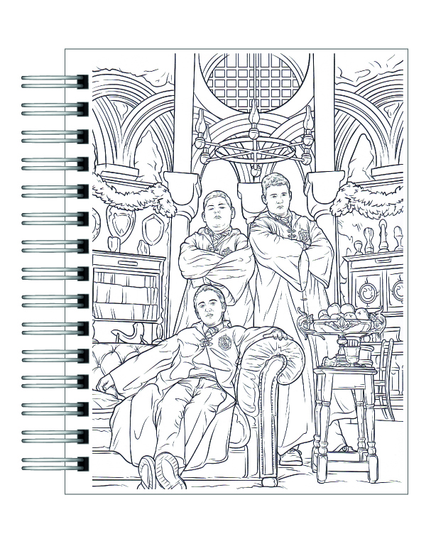 Libro para colorear Harry Potter El Orgullo De La Casa Slytherin 6