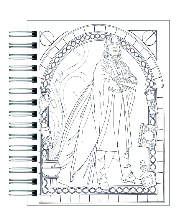 Libro para colorear Harry Potter El Orgullo De La Casa Slytherin 3