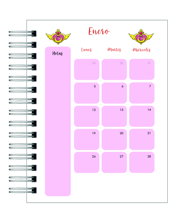 Agenda Sailor Moon 2026 5