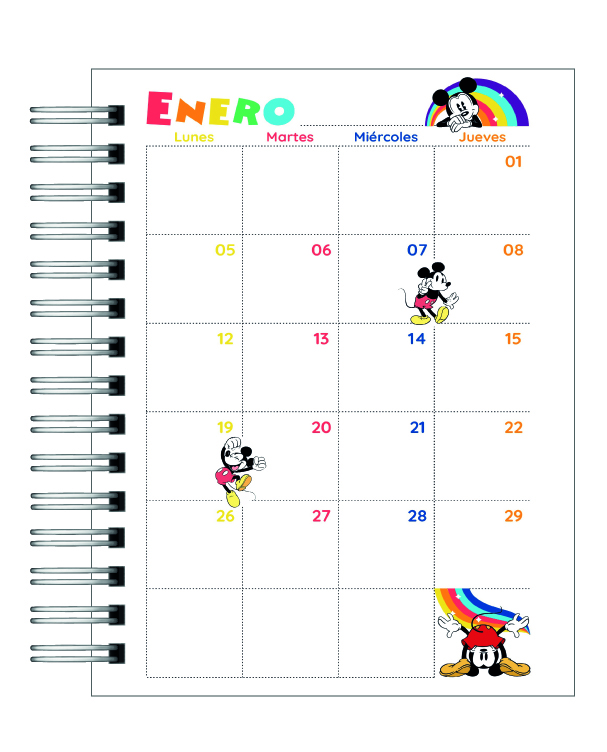 Agenda Mickey  2026 9