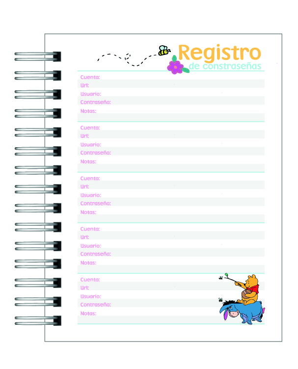 Agenda Winnie the Pooh 2026 6
