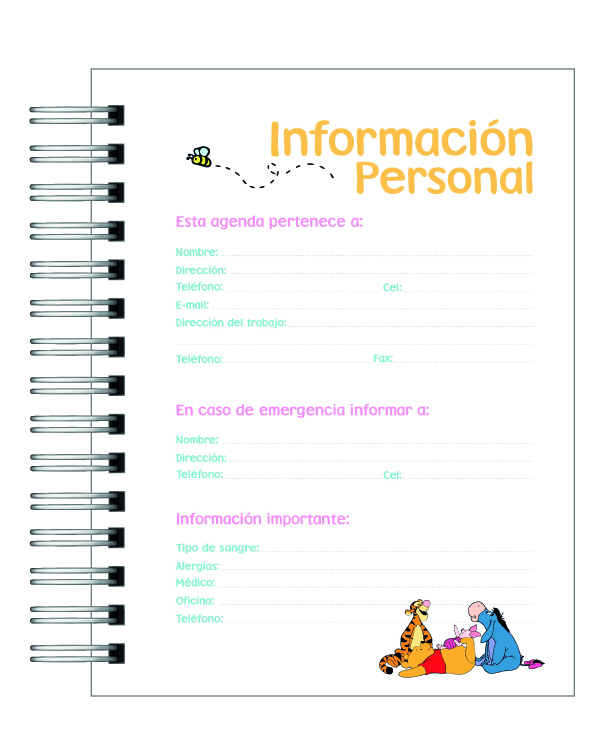 Agenda Winnie the Pooh 2026 3