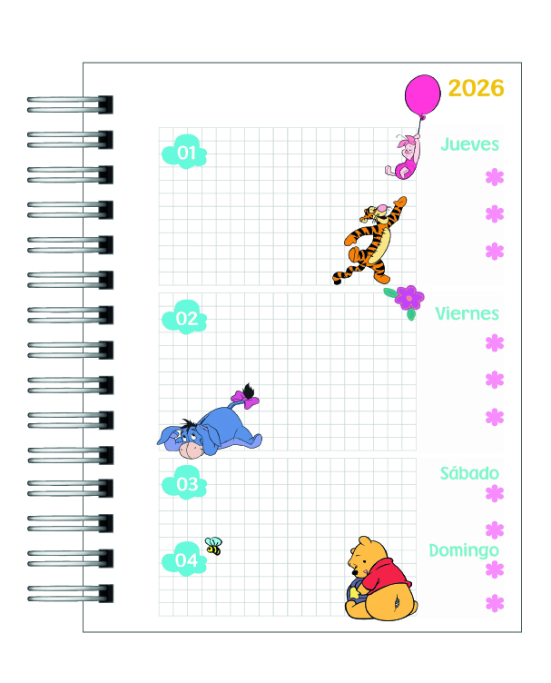 Agenda Winnie the Pooh 2026 9