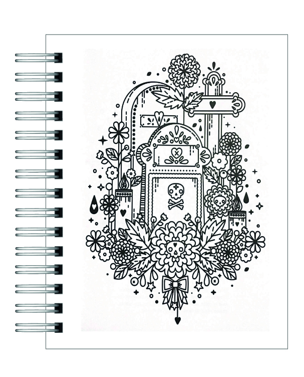 Coloreando Día de los Muertos 4