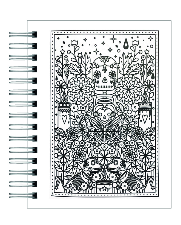 Coloreando Día de los Muertos 5