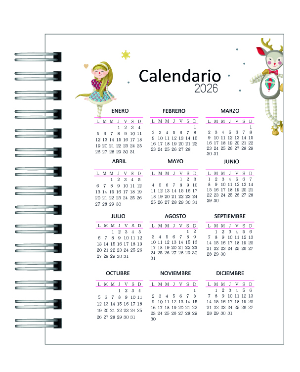 Agenda Duendes Magicos 2026 3