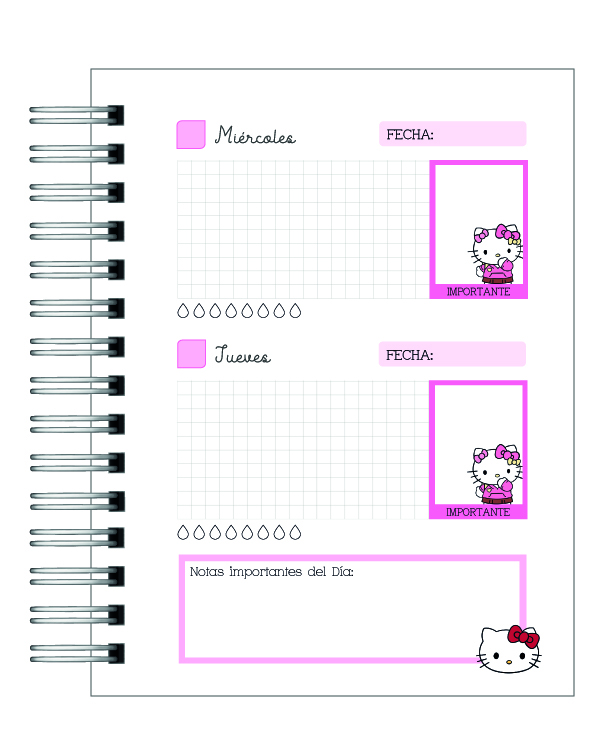 Agenda Infantil Sanrio 2026 9