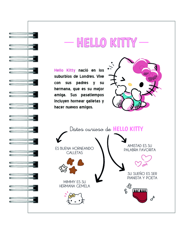 Agenda Infantil Sanrio 2026 8