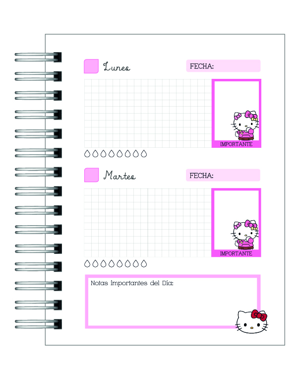 Agenda Infantil Sanrio 2026 10