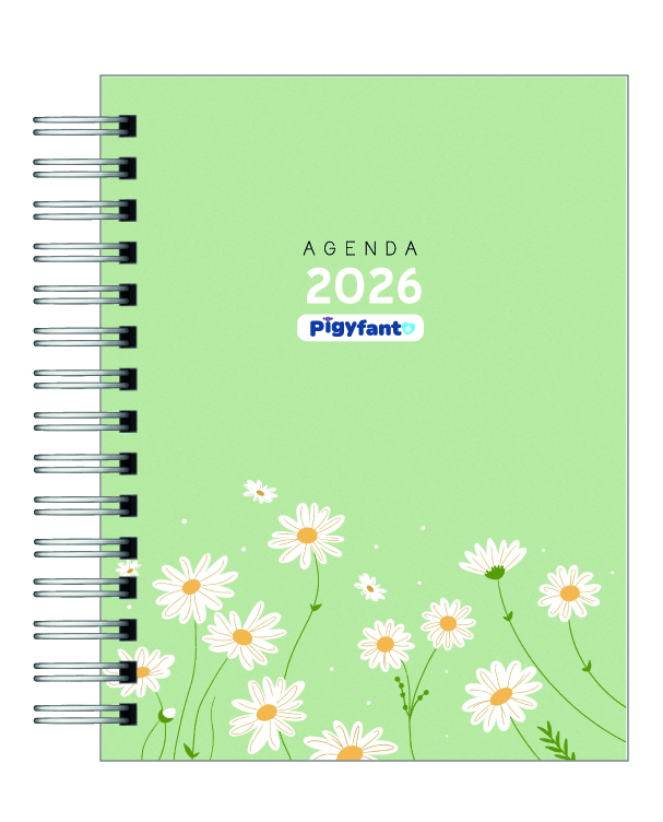 Agenda Fechada Diaria 2026 Verde Oliva 1