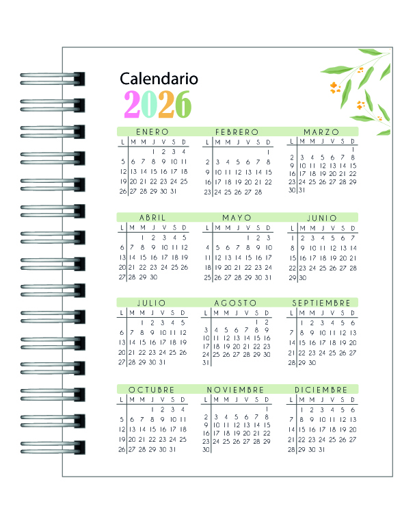 Agenda Fechada Diaria 2026 Verde Oliva 3