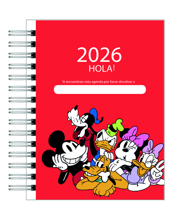 Agenda Mickey y su Amigos 2026 2