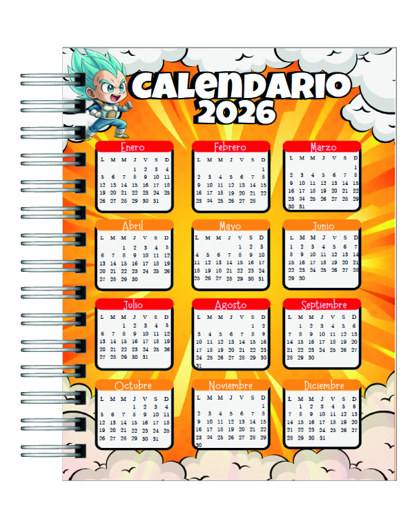 Agenda Dragon Ball Z 2026 3