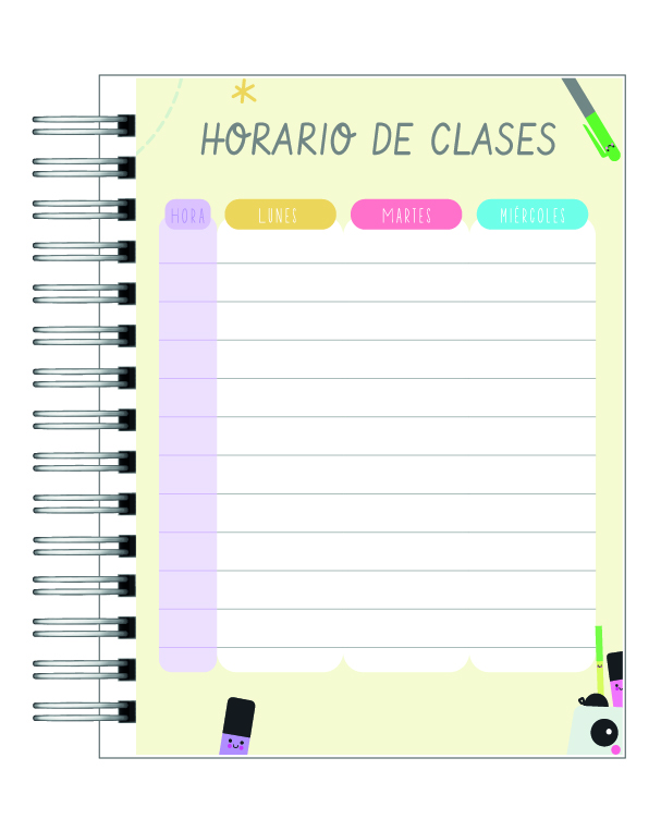 Planner Universitario con profesiones 2026 5