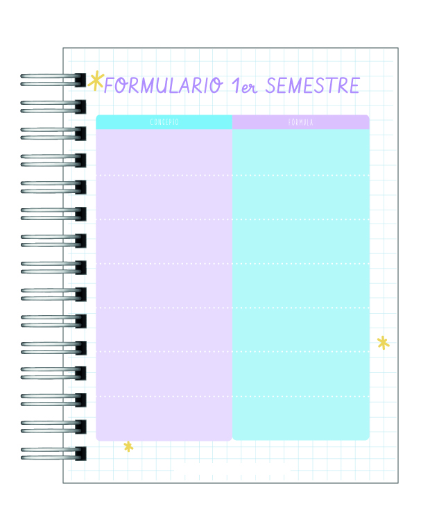 Planner Universitario con profesiones 2026 8