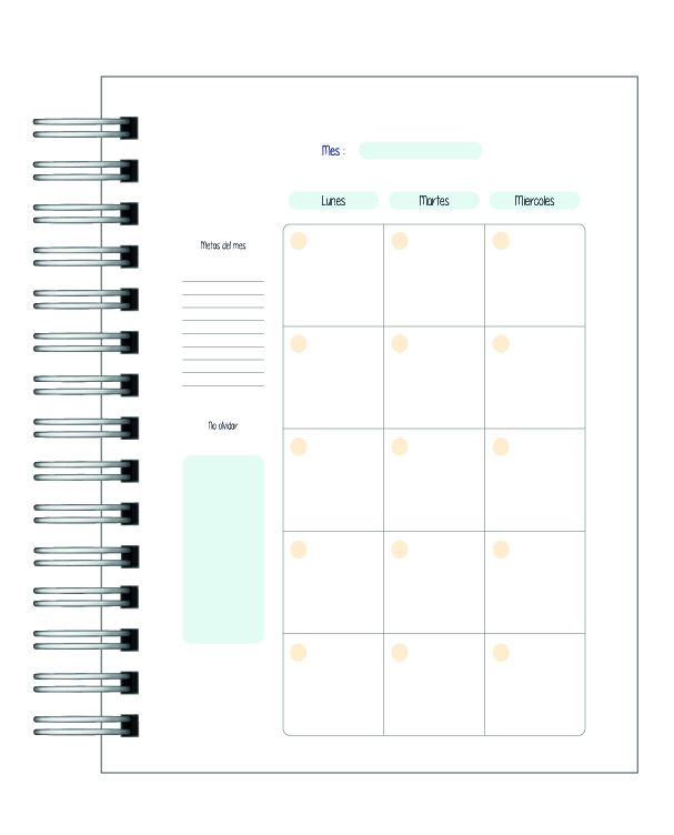 Planner Universitario con profesiones 2026 13