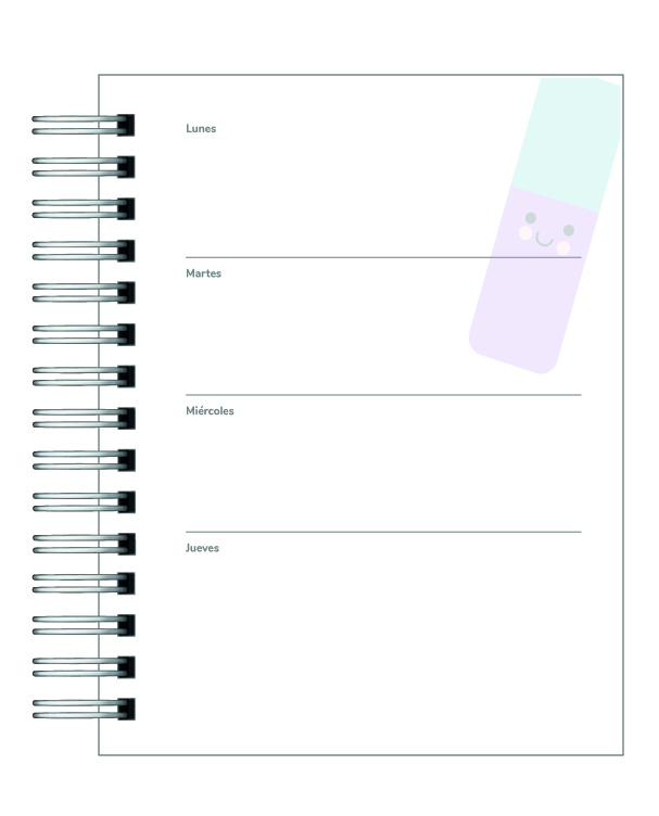 Planner Universitario con profesiones 2026 14