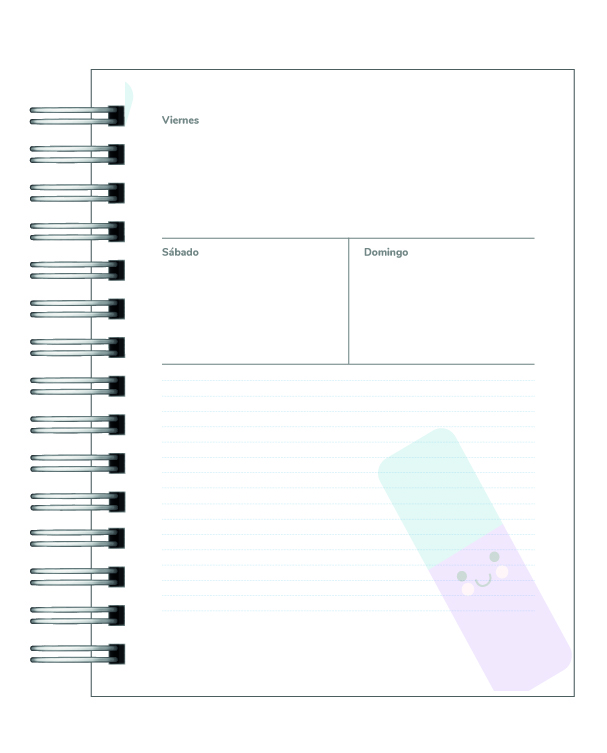 Planner Universitario con profesiones 2026 15