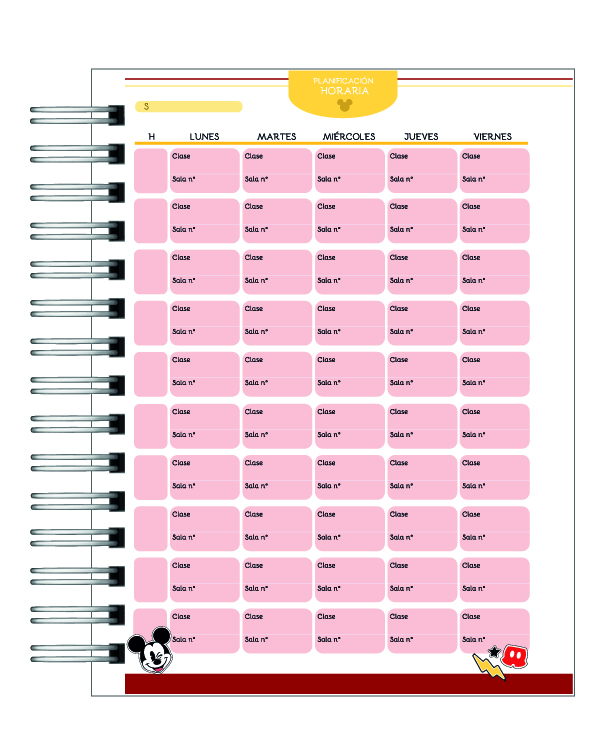 Planner de Estudios 2026: Mickey y sus Amigos 5