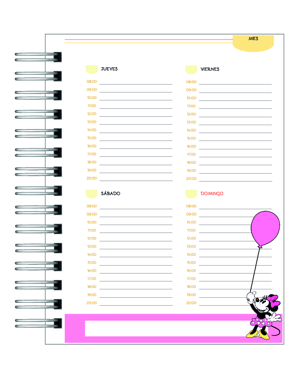 Planner de Estudios 2026: Mickey y sus Amigos 10