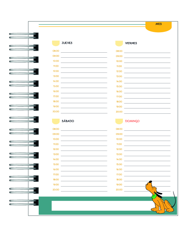 Planner de Estudios 2026: Mickey y sus Amigos 12