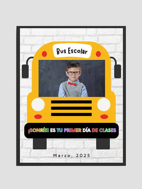 Cuadro Escolar Personalizado