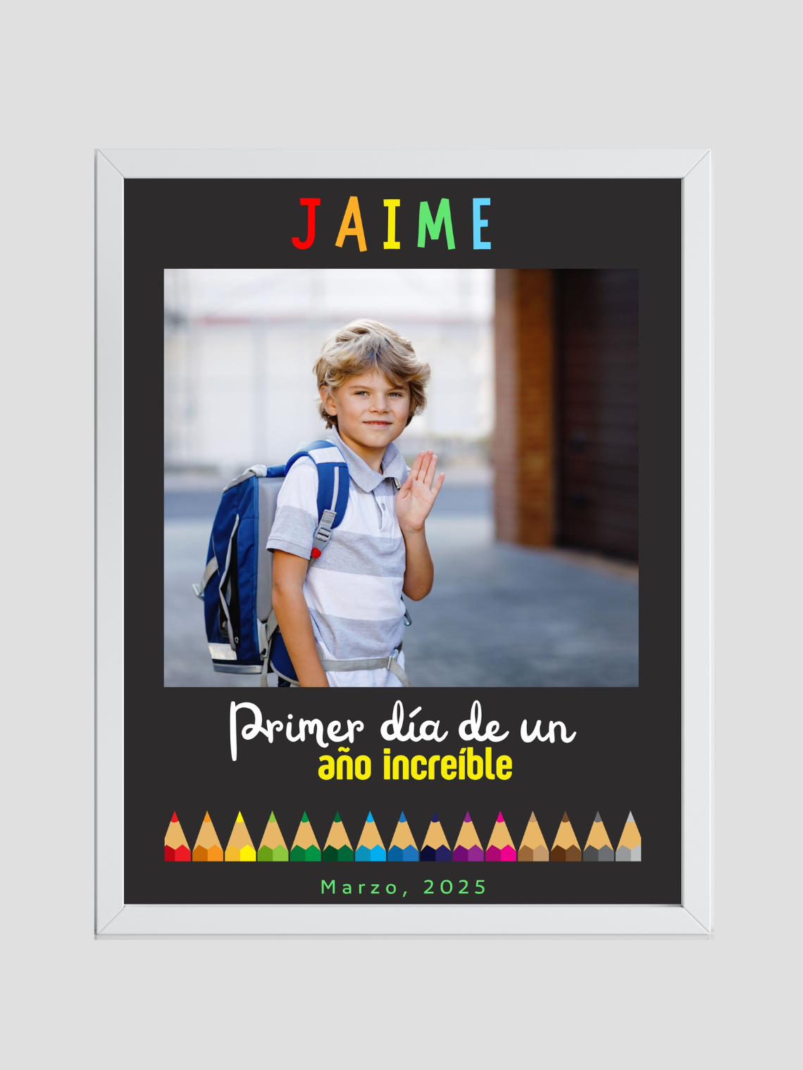 Cuadro Escolar Personalizado 3