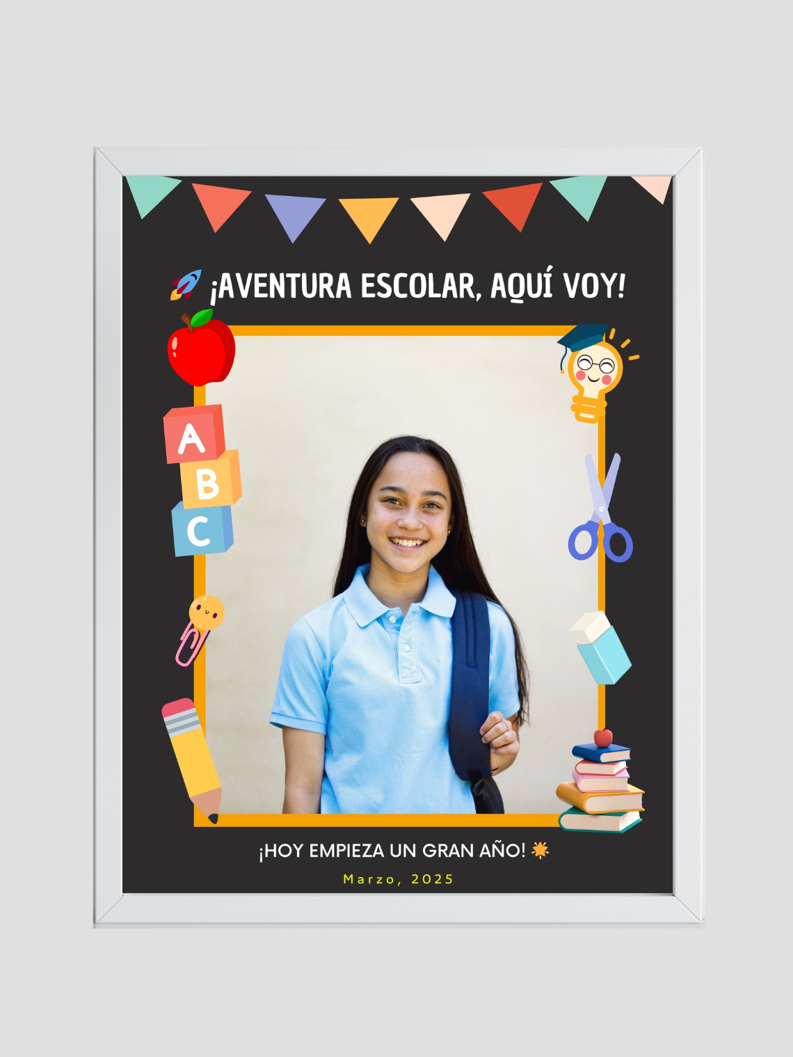 Cuadro Escolar Personalizado 6
