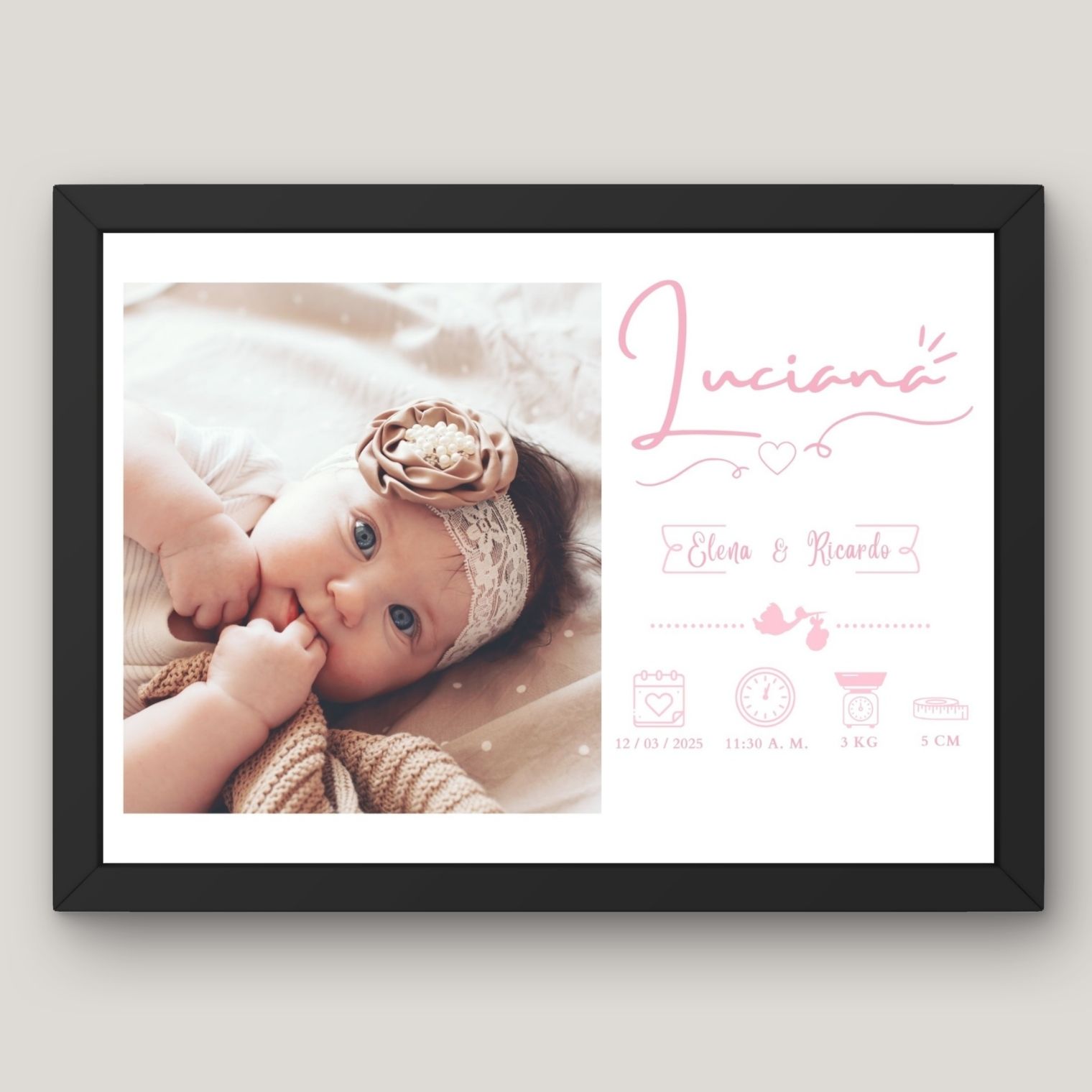 Cuadro de Bebé Niña  1