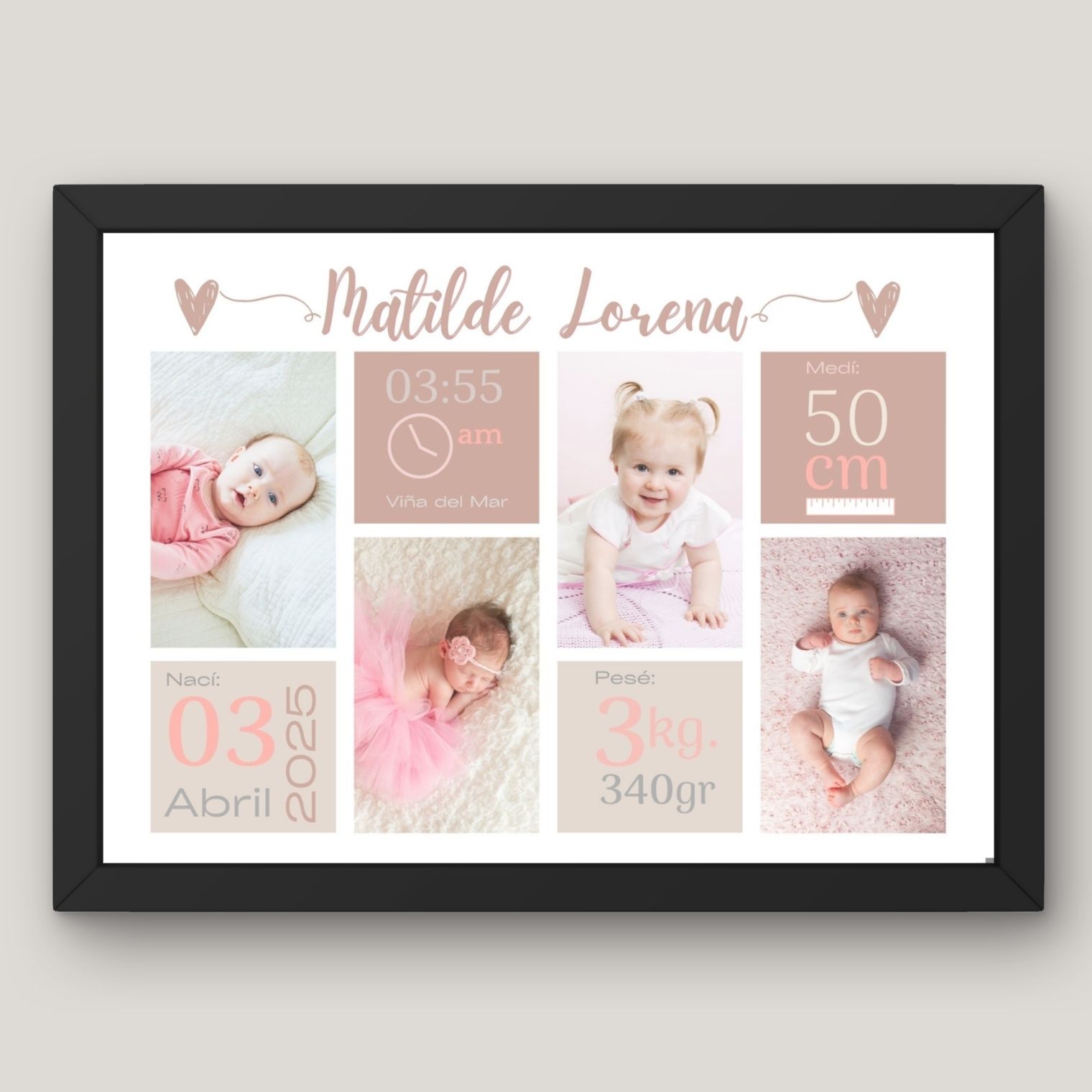 Cuadro de Bebé Niña  4