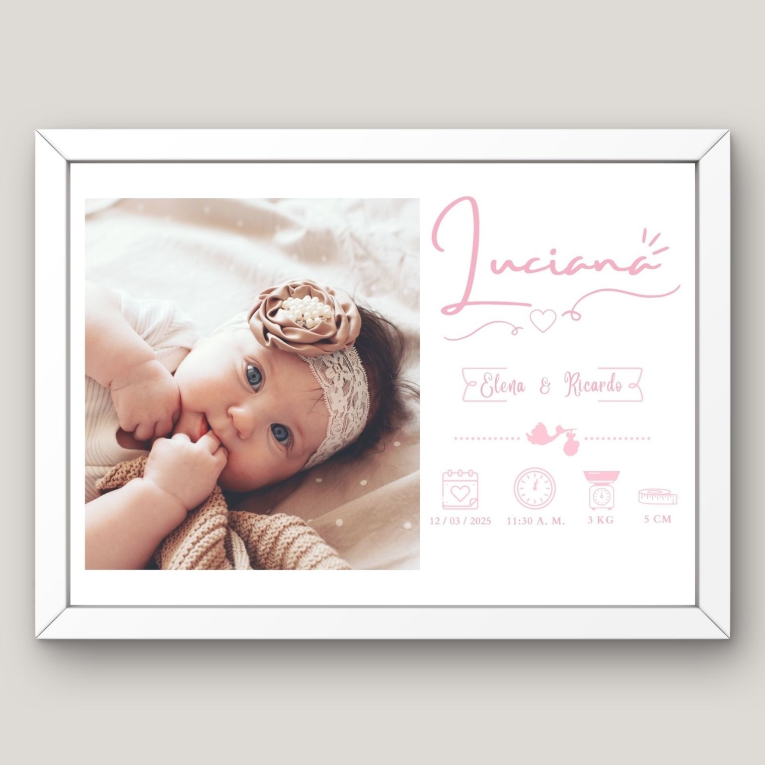 Cuadro de Bebé Niña  9