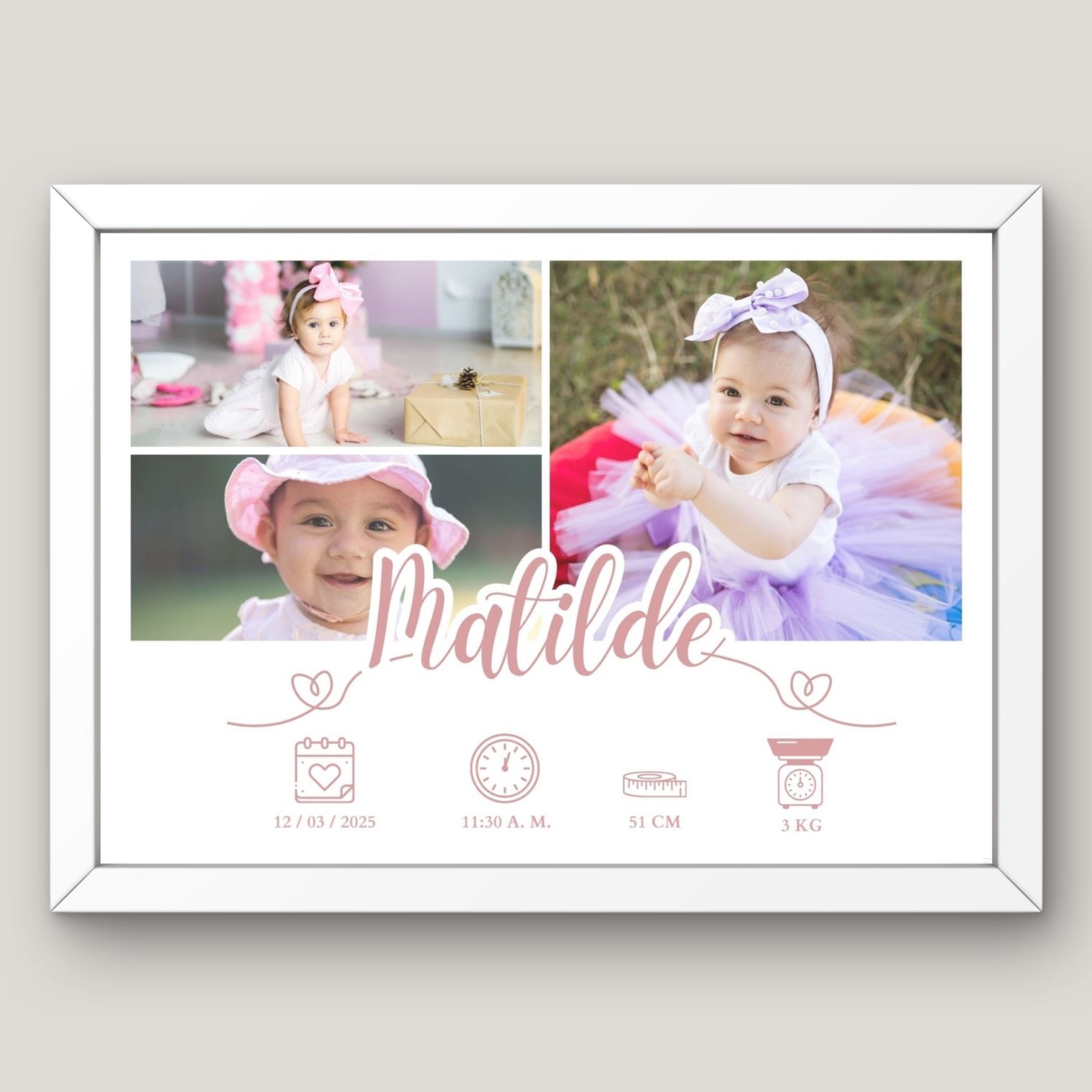 Cuadro de Bebé Niña  11