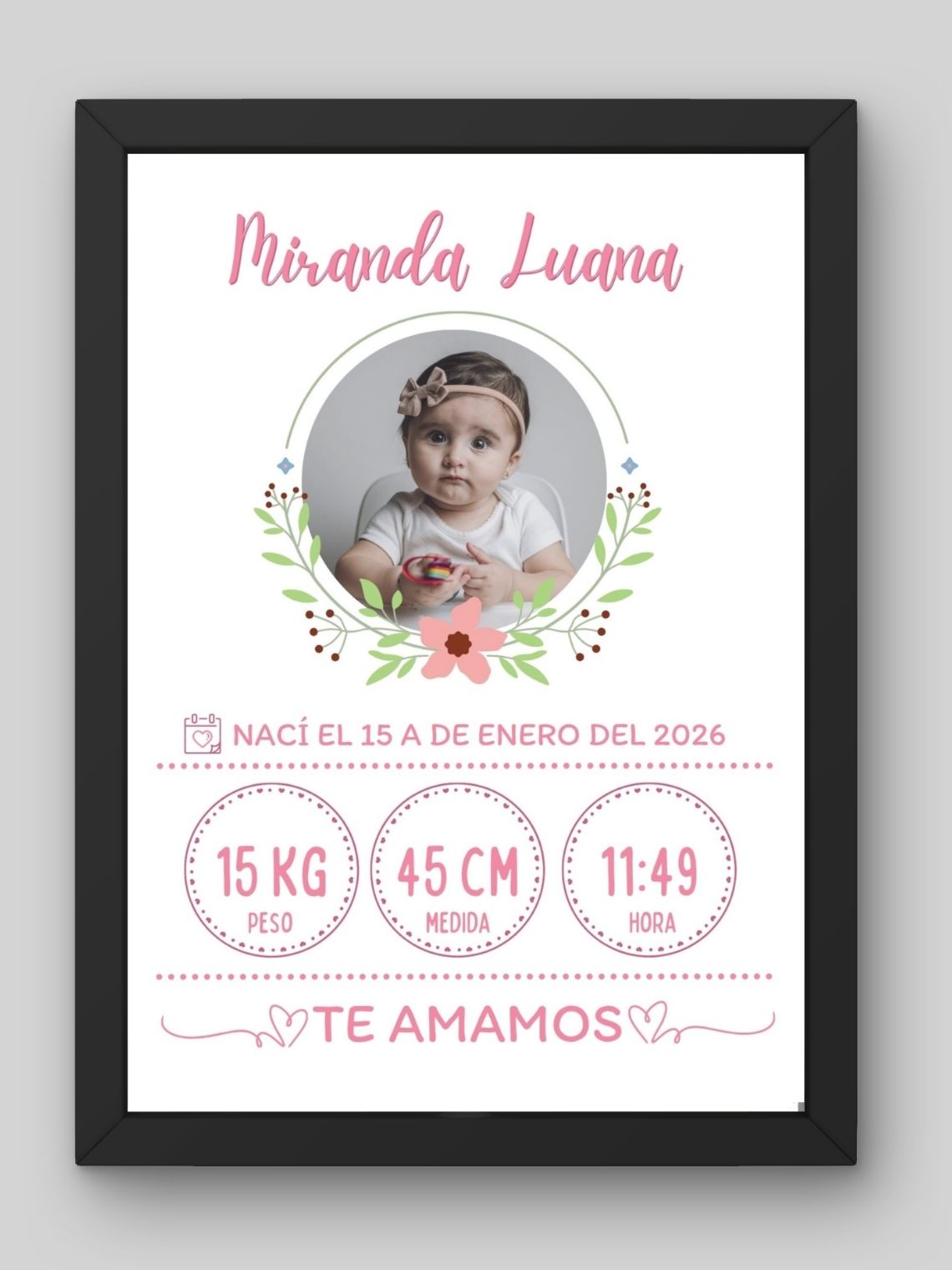 Cuadro de Bebé Niña  7