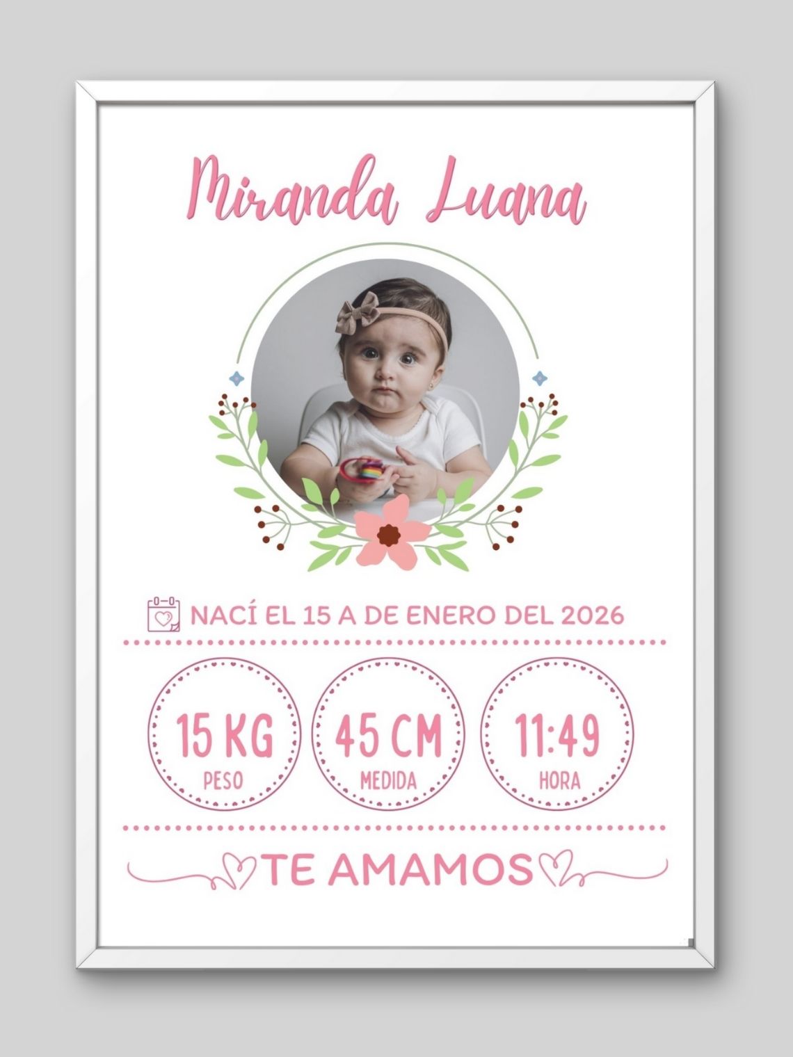 Cuadro de Bebé Niña  15