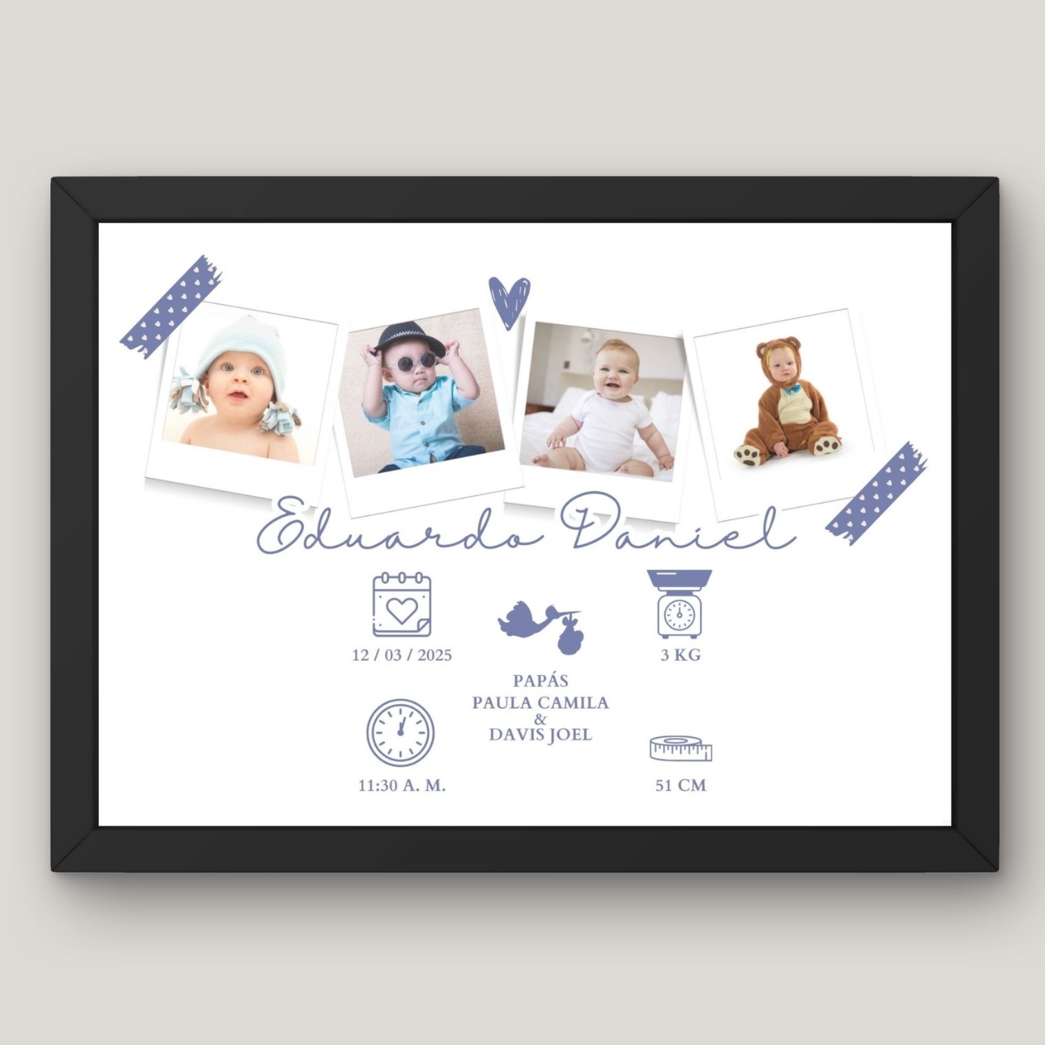 Cuadro de Bebé Niño  4