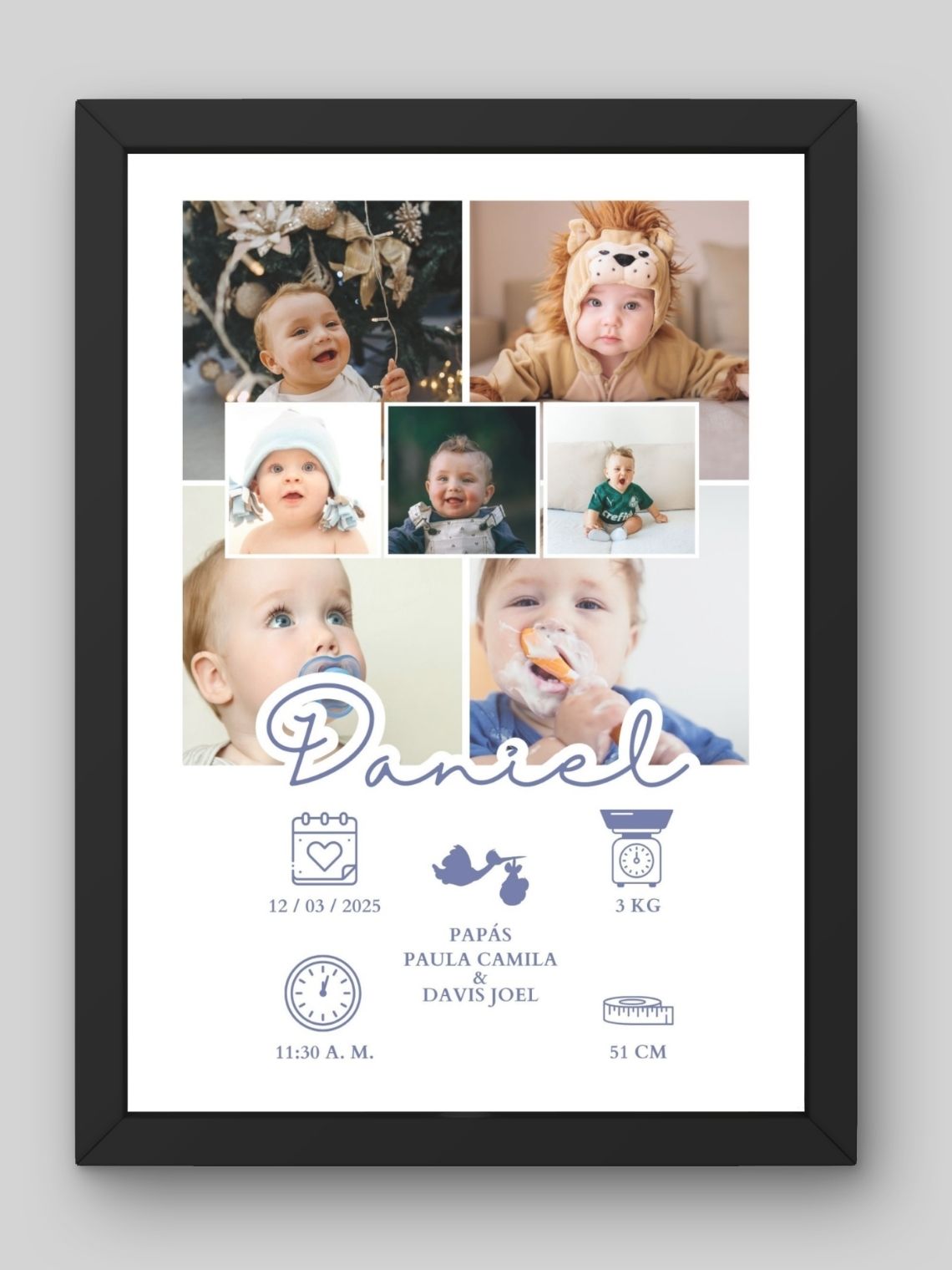 Cuadro de Bebé Niño  6