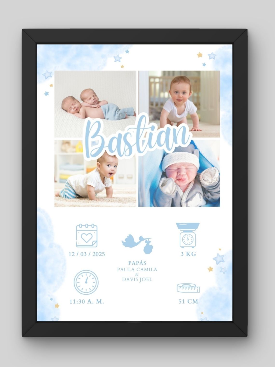 Cuadro de Bebé Niño  7