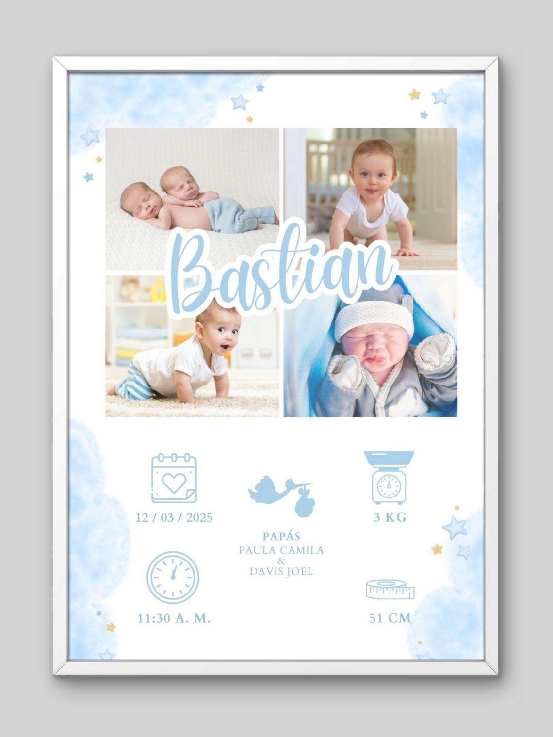 Cuadro de Bebé Niño  15