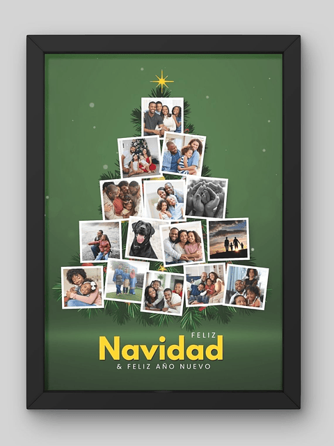 Cuadro Árbol Navideño de Recuerdos