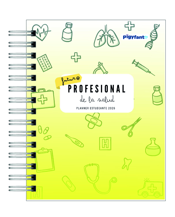 Planner Universitario Unisex Carreras de la Salud 2026 28