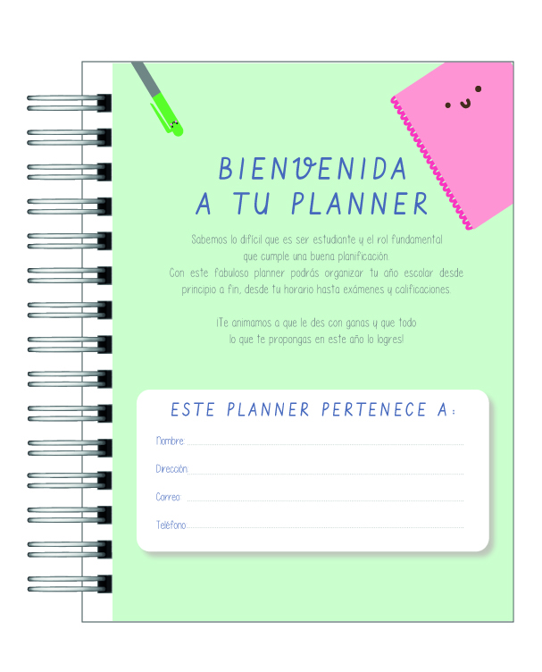 Planner Universitario Unisex Carreras de la Salud 2026 3