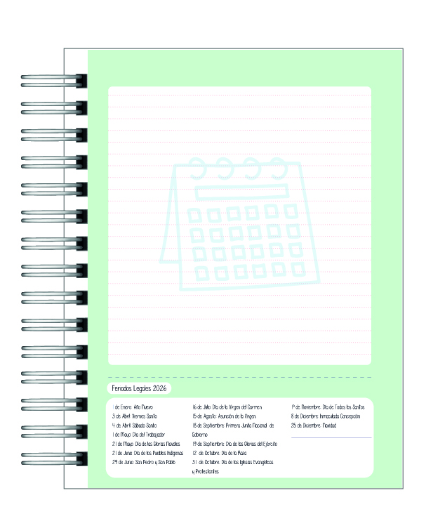 Planner Universitario Unisex Carreras de la Salud 2026 5