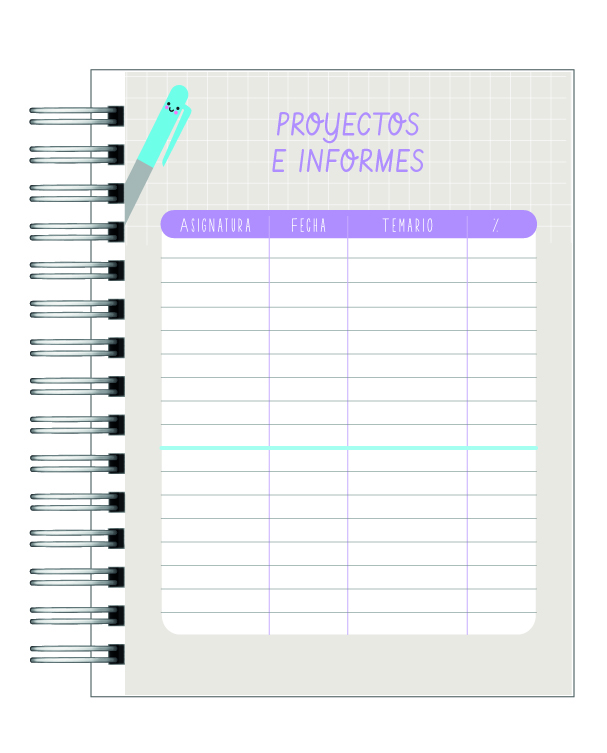 Planner Universitario Unisex Carreras de la Salud 2026 10