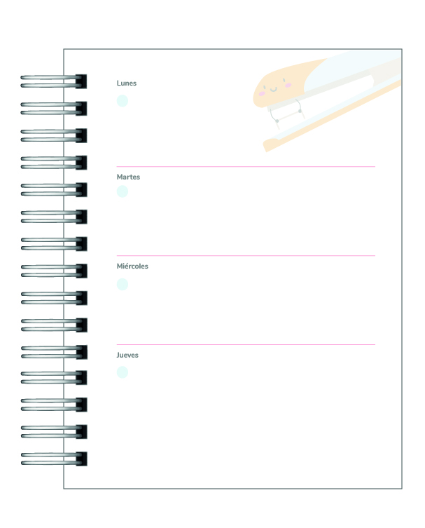 Planner Universitario Unisex Carreras de la Salud 2026 16